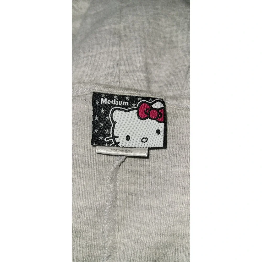 Hello Kitty Women's Casual Long Dress Size M Gray Cotton‎ Blend